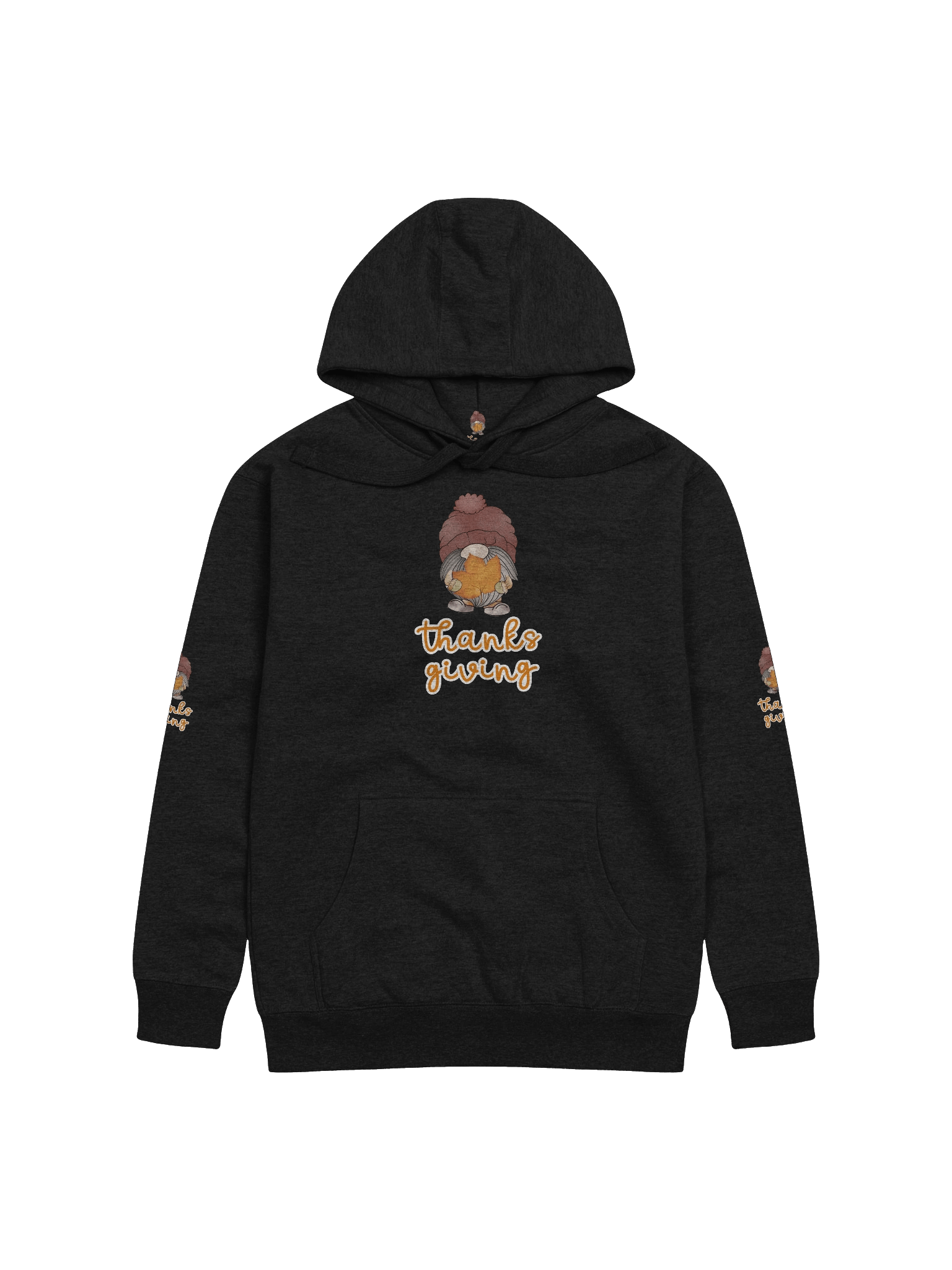 Thanksgiving Gnome Hoodie – Cozy Autumn Leaf Design product image (1)