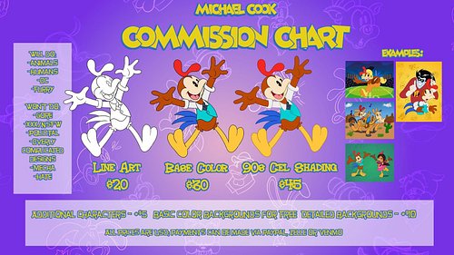 COMMISSIONS OPEN!!
Hey gang; @mikecookanimation is opening up commissions; he had an unexpected payment came out that left hi...