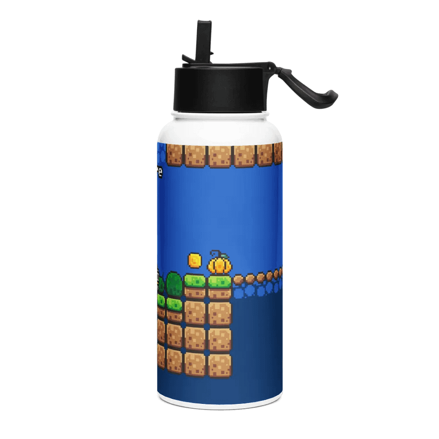 Pixel Adventure rorun Stainless Steel Water Bottle product image (3)