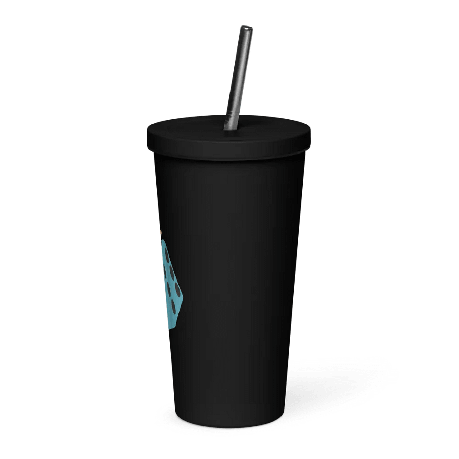 DiceGirl Insulated Tumbler with a Straw product image (3)