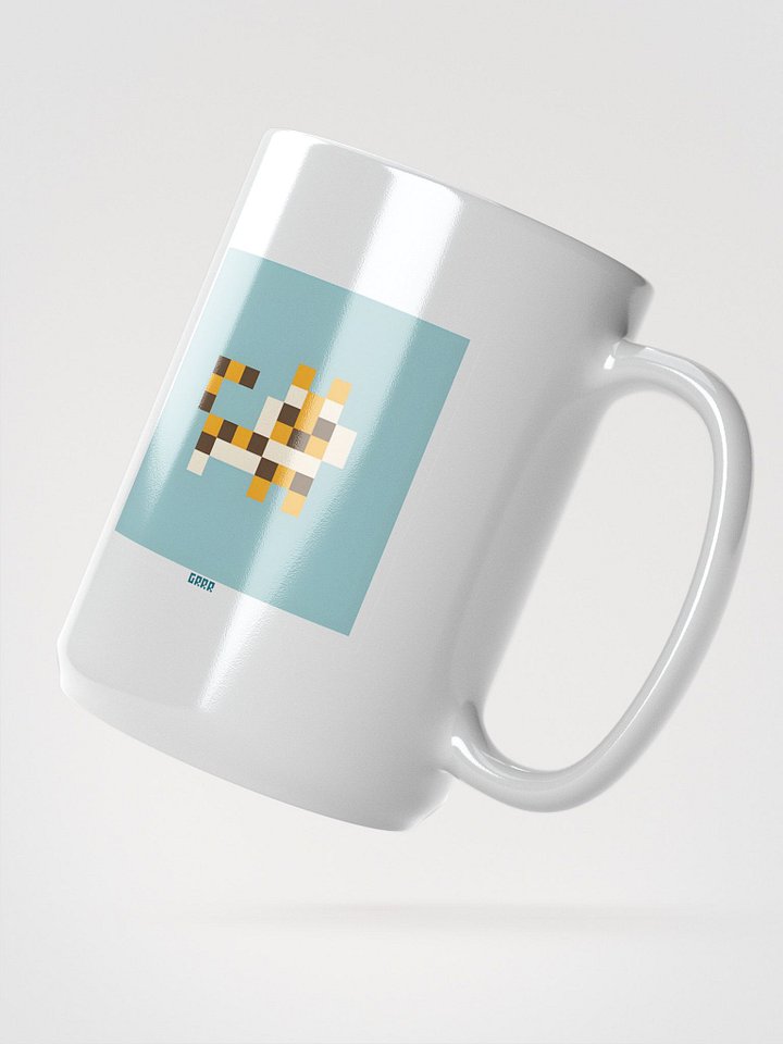 AR Grrr Tiger Pixel Glossy Mug 15 oz product image (2)
