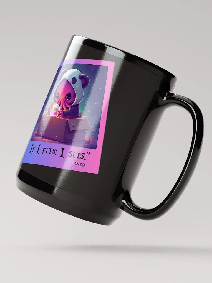 If I Fits; I Sits! Black Mug product image (2)