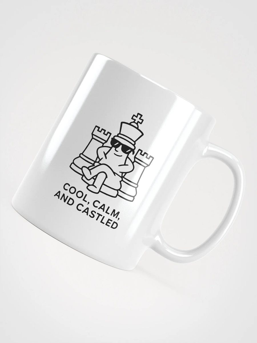 Cool, Calm, and Castled - White Glossy Mug product image (4)