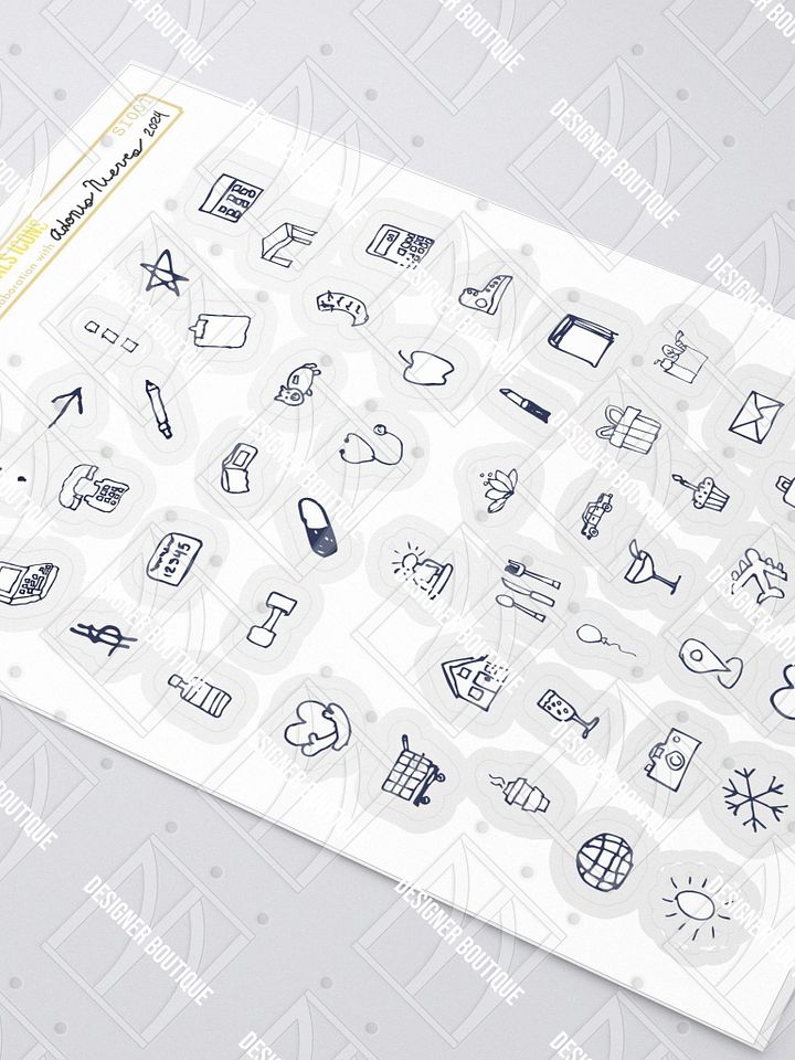 NN Designer Boutique x Adonis Nieves Essentials Icons Sticker Sheet product image (2)