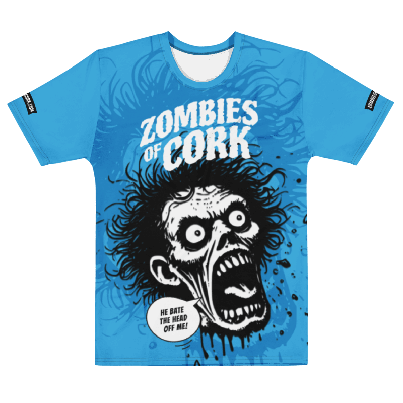 Zombie Floating Head Allover Print T-Shirt (Blue Version) product image (3)