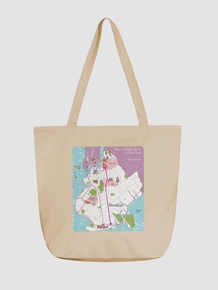 Hasidic Sects of NY Map Tote product image (1)
