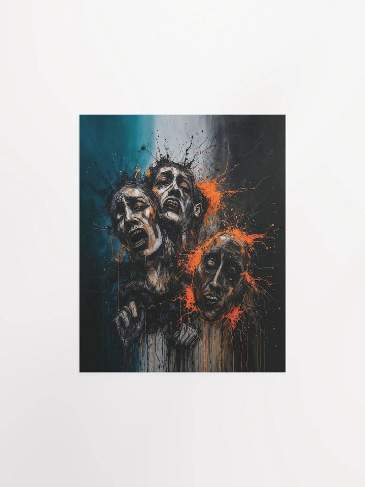 Distressed Faces Matte Poster product image (1)