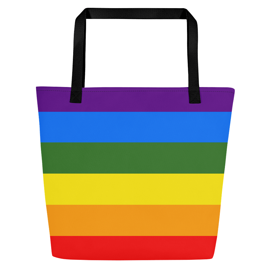 Rainbow Stripes All-Over Tote Bag product image (7)