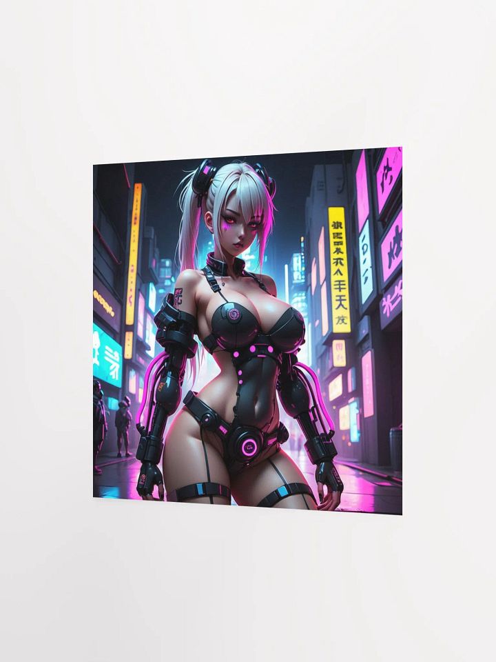 Neon Cyborg Future Girl Poster product image (11)
