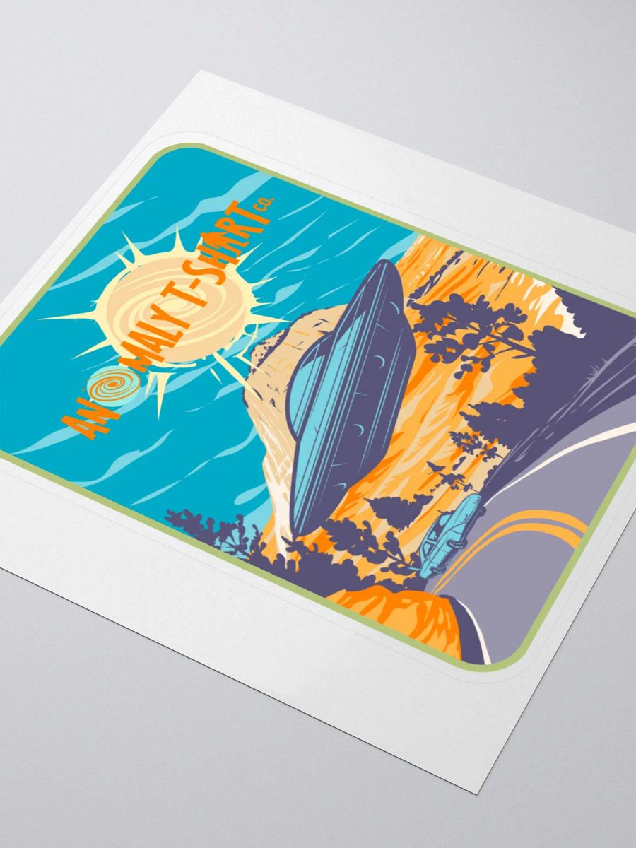 Desert UFO Drag Race Kiss Cut Stickers product image (3)