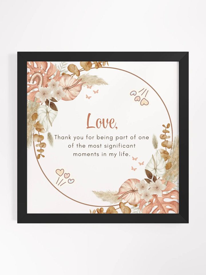 Floral Love and Appreciation Framed Poster product image (3)