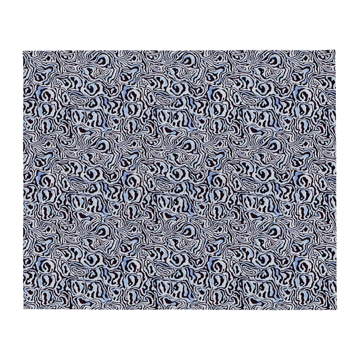 Blue Black Snake Pattern Blanket product image (2)