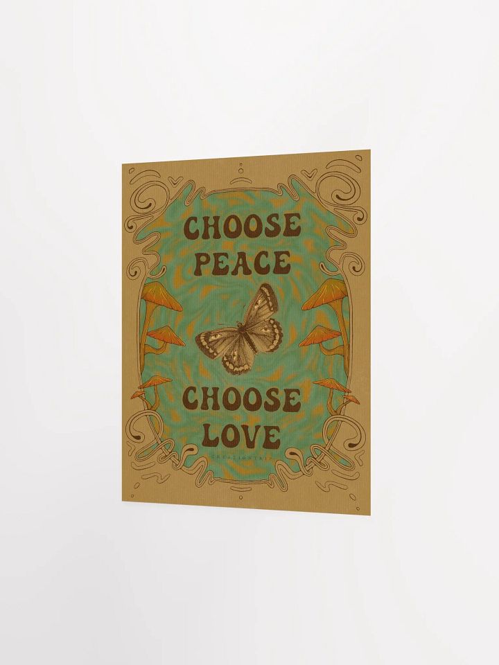 Matte Poster - Choose Peace, Choose Love product image (1)