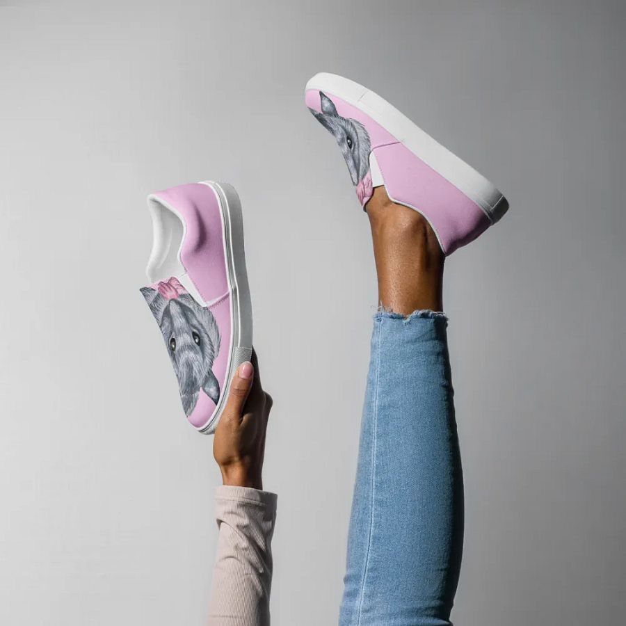 Blue rat slip on canvas shoes product image (7)