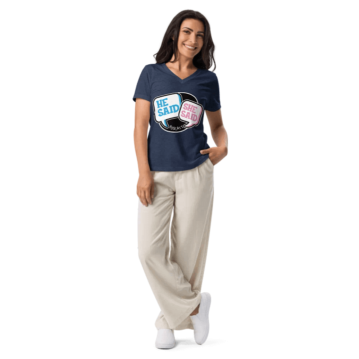 He Said, She Said Podcast Logo V-Neck Tee product image (2)