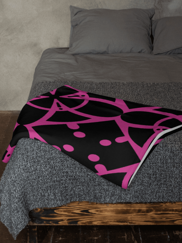 Pink Ethereal Echoes Throw Blanket product image (9)