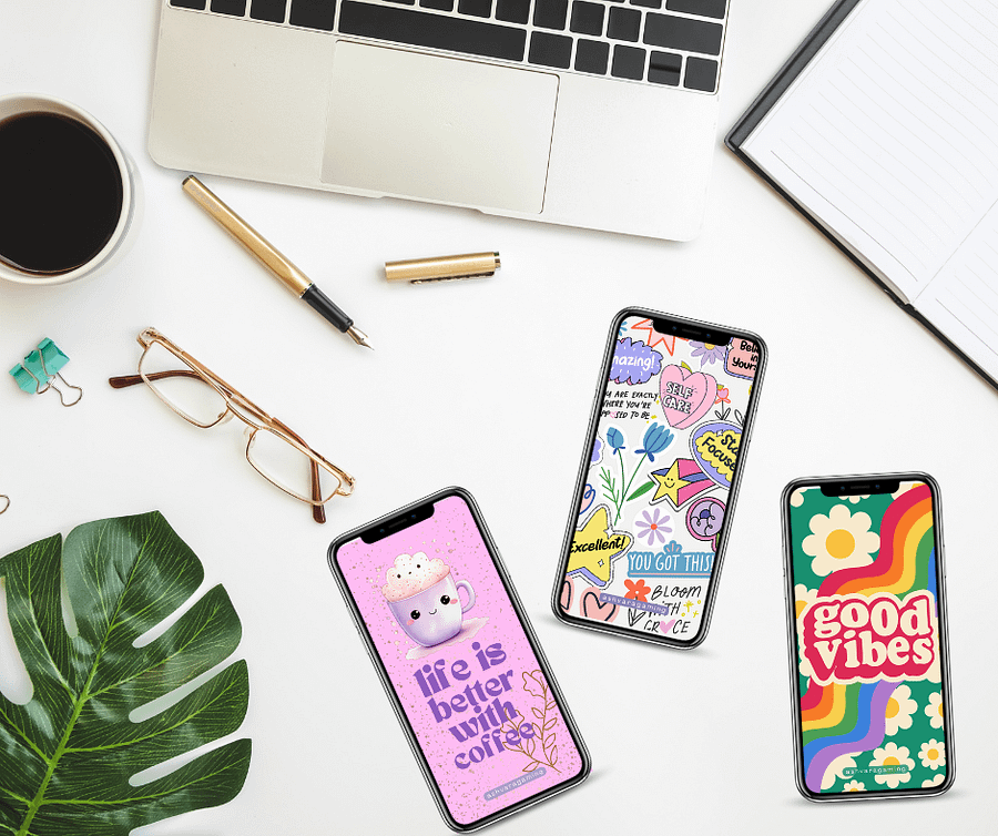 3 pack Good Vibes Phone Wallpapers product image (1)