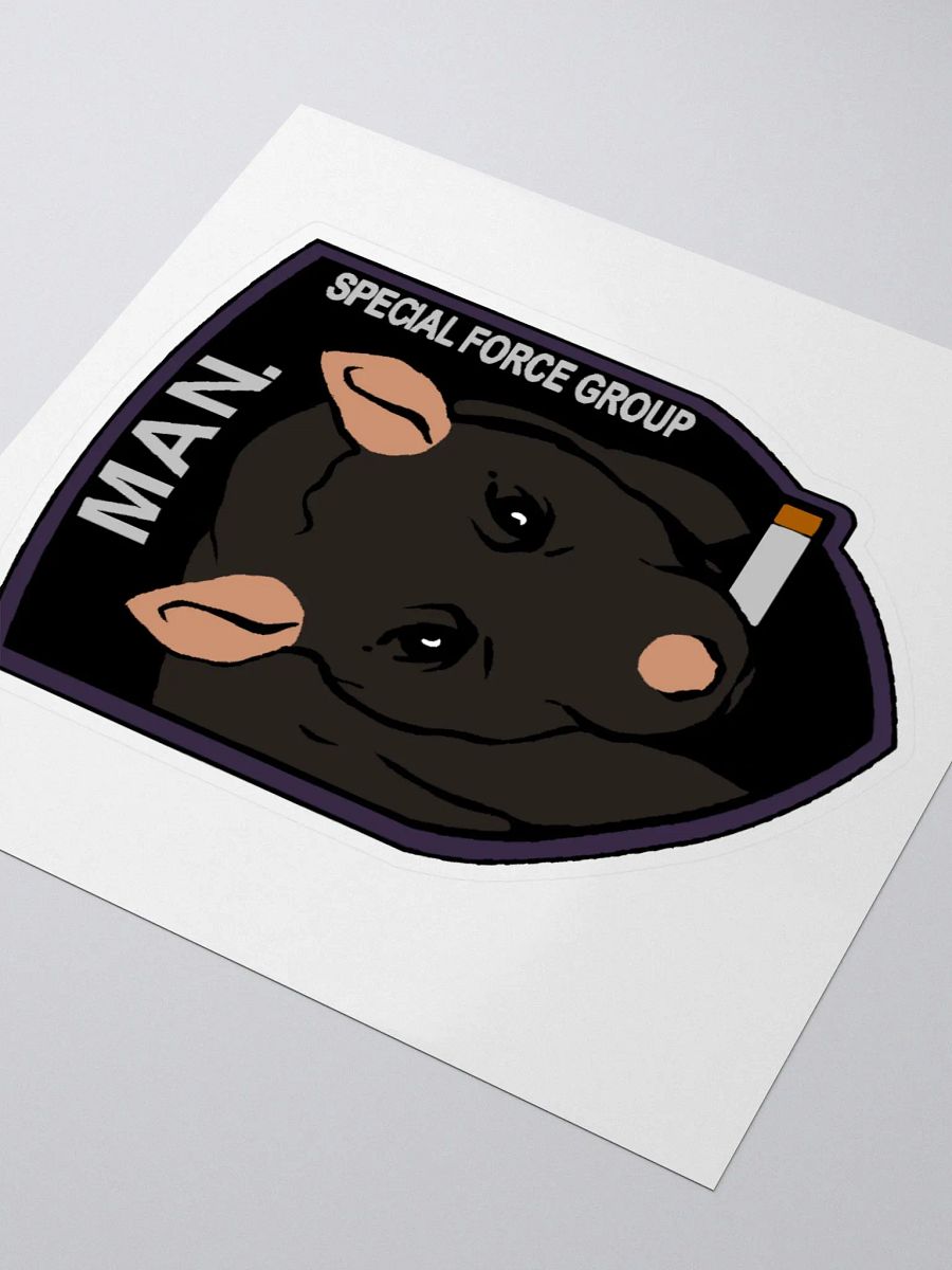 Smoking Rat Emblem Sticker product image (3)