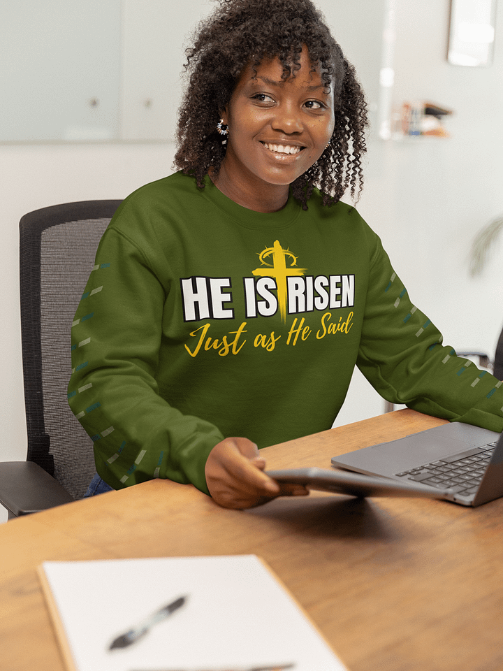 He is Risen, Just as He Said, Easter Gildan Sweater product image (1)