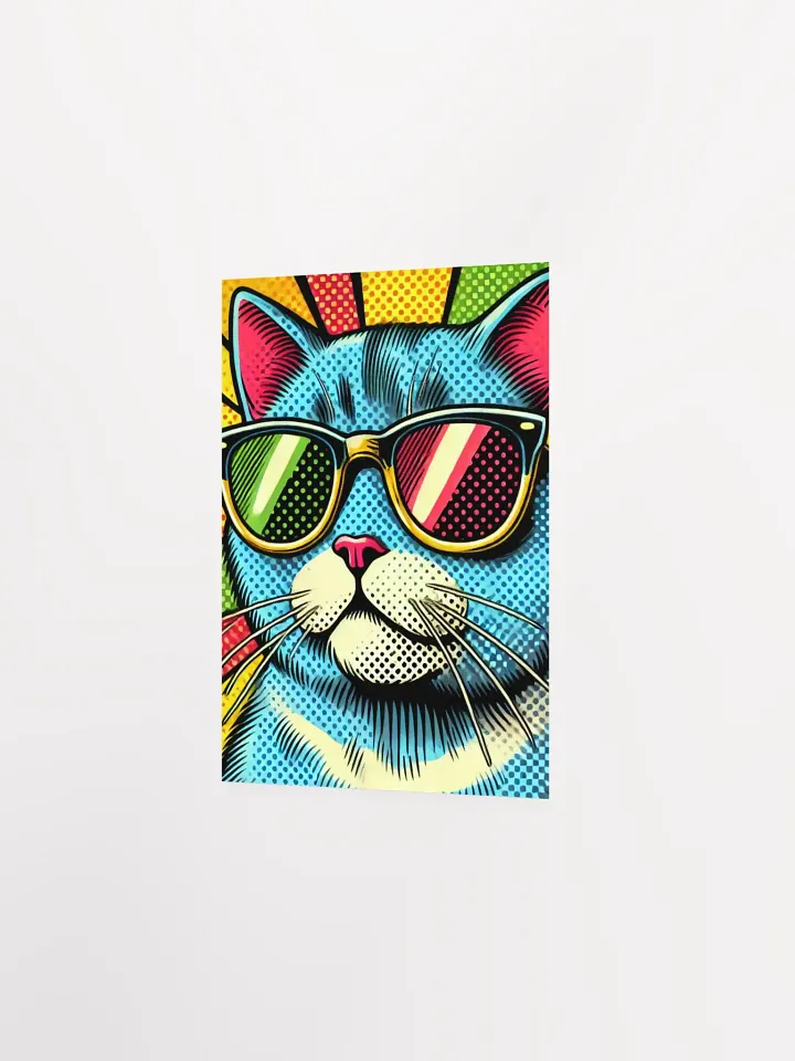 Feline Chic: Pop Art Cat Poster product image (7)