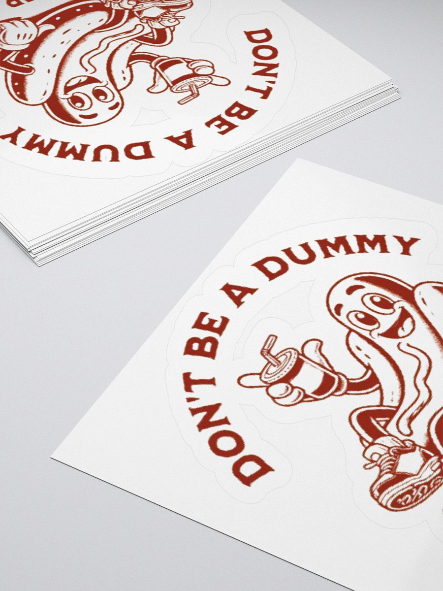Don't Be A Dummy Cum On Her Tummy Sticker product image (11)