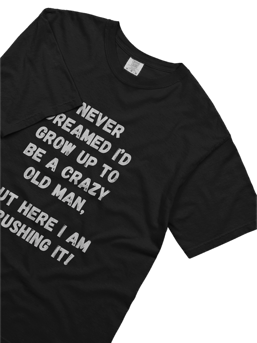 Black Crazy Old Man T-Shirt product image (5)
