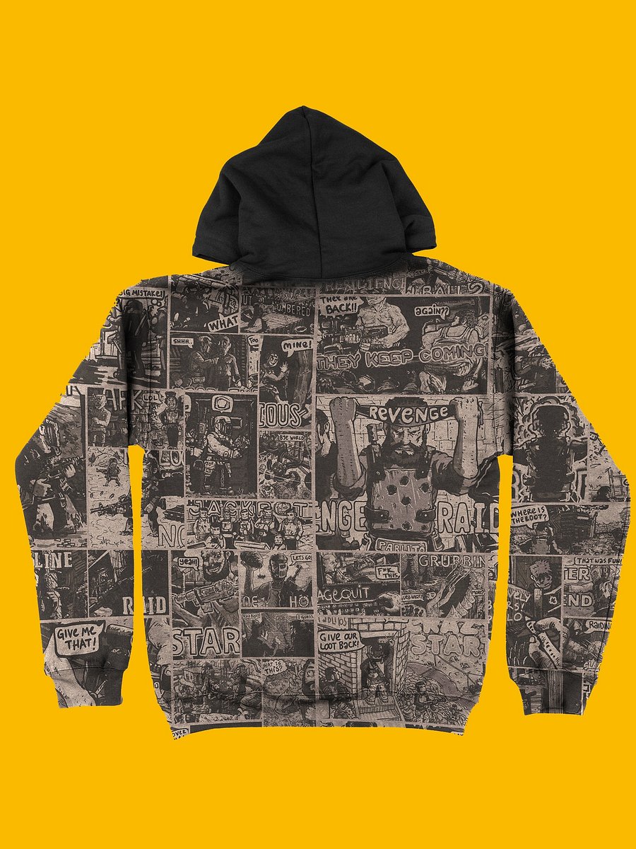 Grey Thumbnail Collection Hoodie (Black Hood) product image (2)