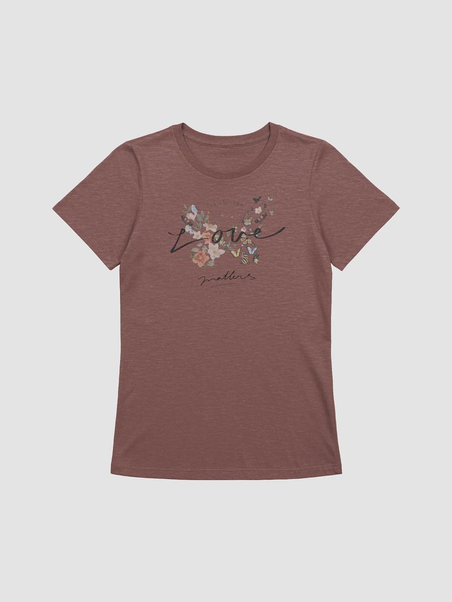 Women's Supersoft Relaxed-fit T-Shirt Love Lettering and Flowers product image (3)