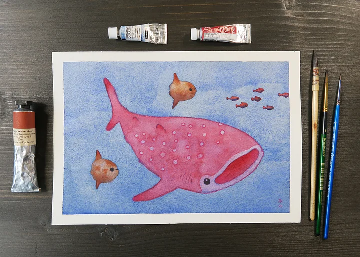 original painting : whaleshark product image (1)