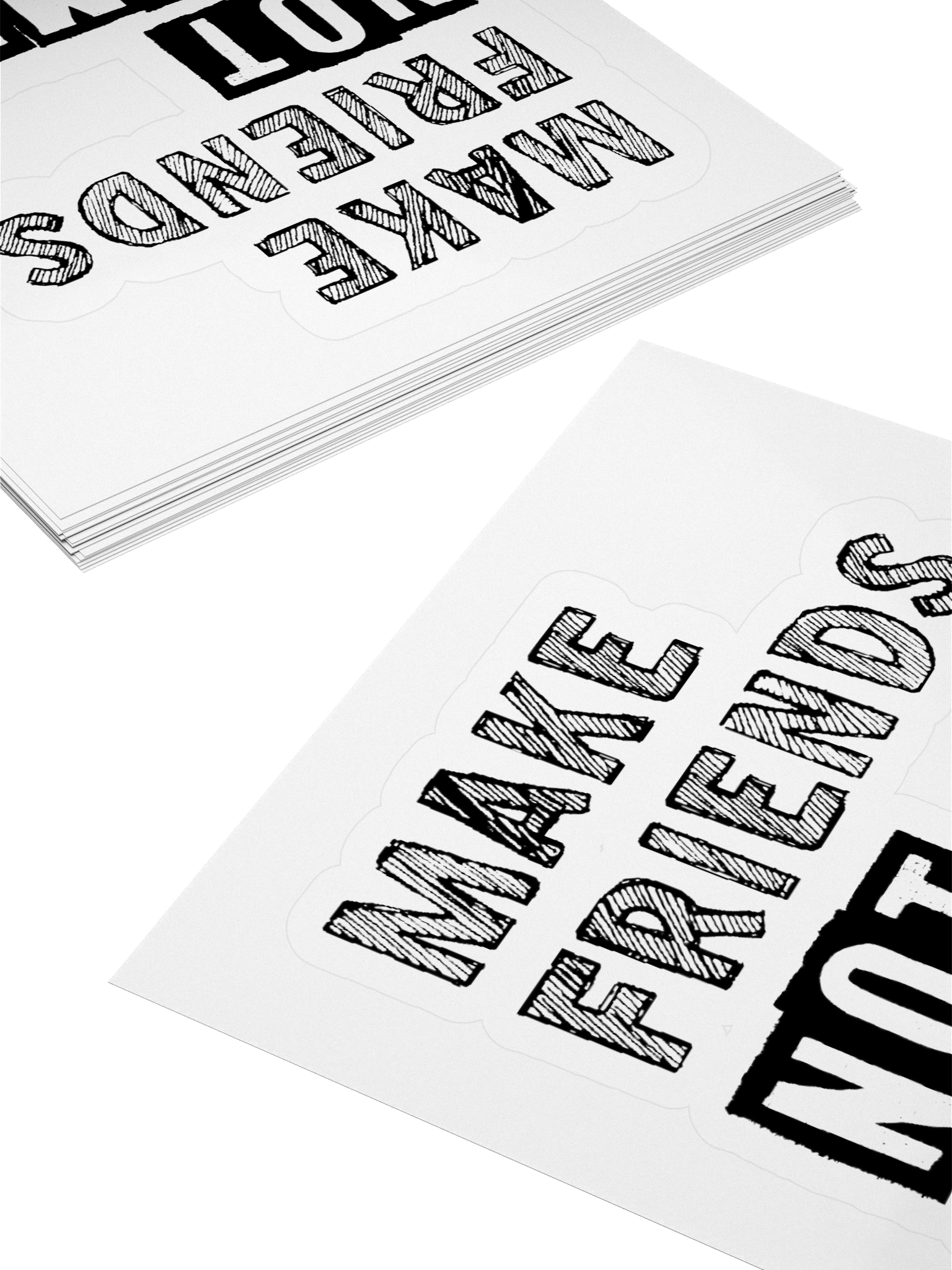 Make Friends Not Enemies Sticker product image (11)