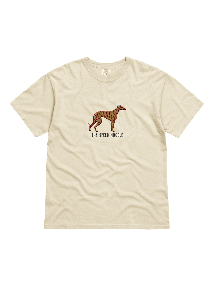 The Speed Noodle T-Shirt(Embroidered) of a Greyhound(Brindle) product image (41)
