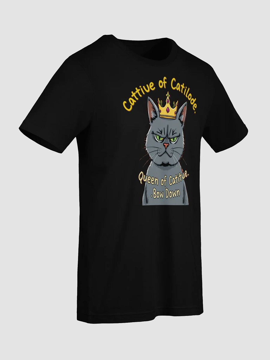 Cattitude Queen: Bow Down to Feline Royalty T-Shirt product image (25)