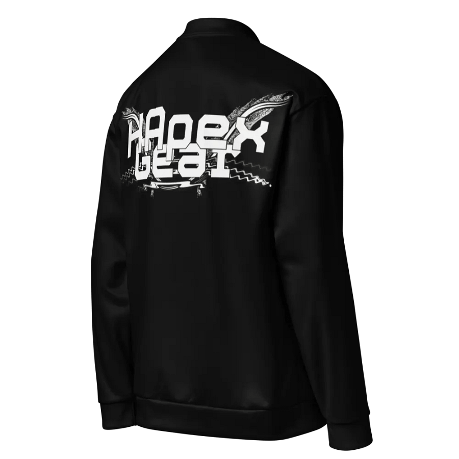 Bomber Jacket - Black - White HApex Gear White Logo product image (5)