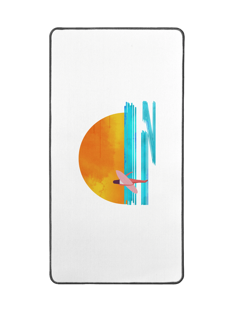 Surf Girl Sunset Desk Mat | Retro Ocean Vibes & Vintage Summer Style product image (2)