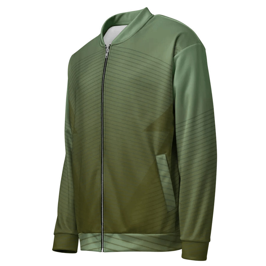 Verdant Vortex Custom Bomber Jacket product image (3)