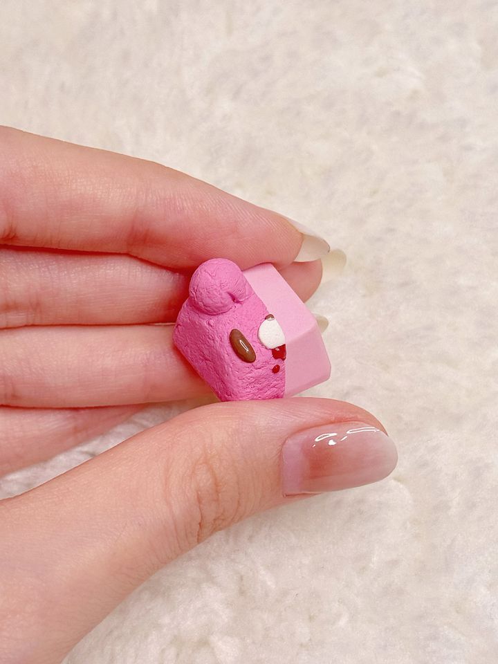 Pink on Pink Gloomy Bear Keycap product image (2)
