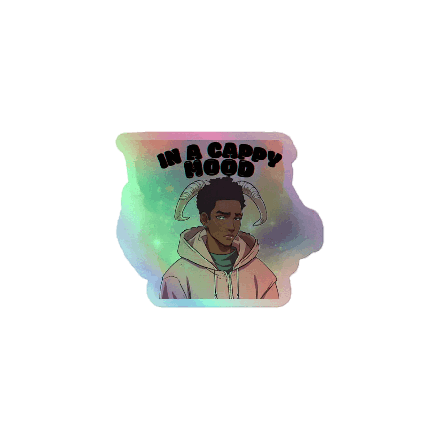 IN A CAPPY MOOD 2 HOLOGRAPHIC STICKER SHEET product image (1)