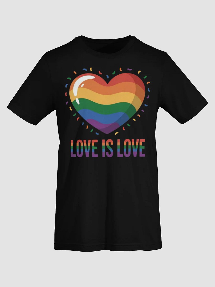 Graphic Grove Unisex Love Is Love Rainbow Heart T-Shirt - Pride Collection product image (7)
