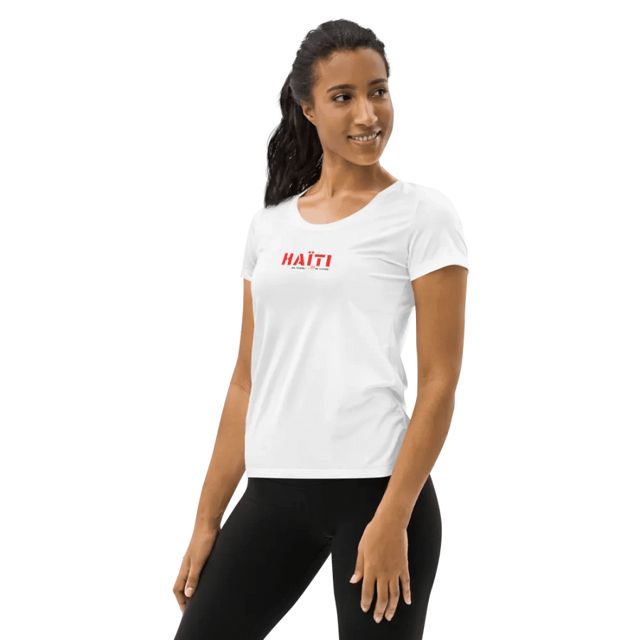 HAITI Love Women's Athletic T-Shirt product image (3)