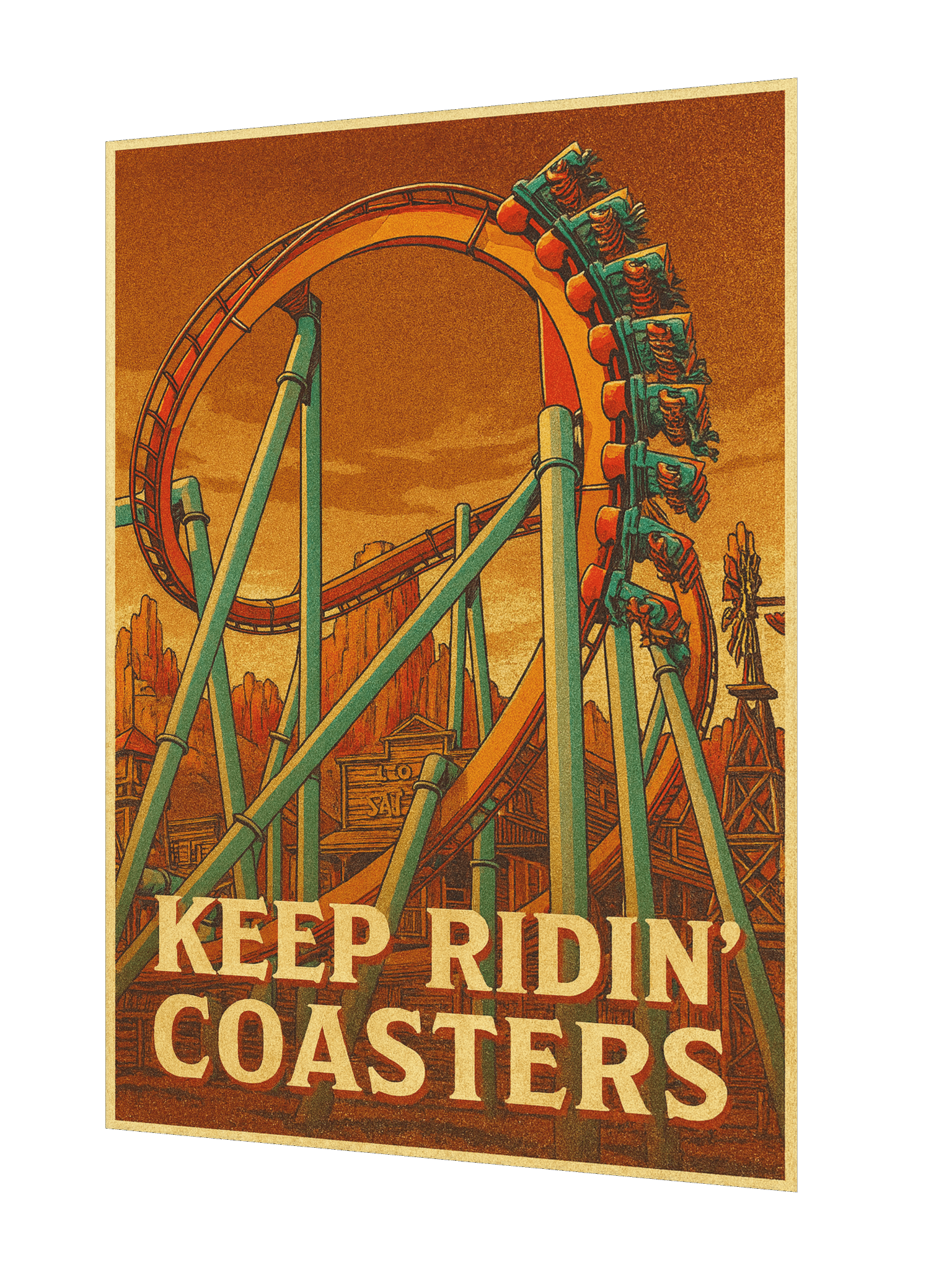 Keep Ridin' Coasters Invert 18x24 Inch Poster! product image (2)