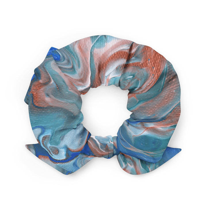 Metallic Orange Fluid Acrylic Scrunchie product image (2)
