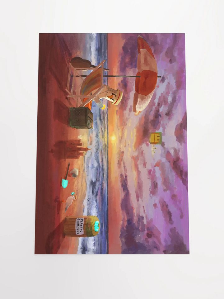 CringyGull Sunset Poster product image (1)