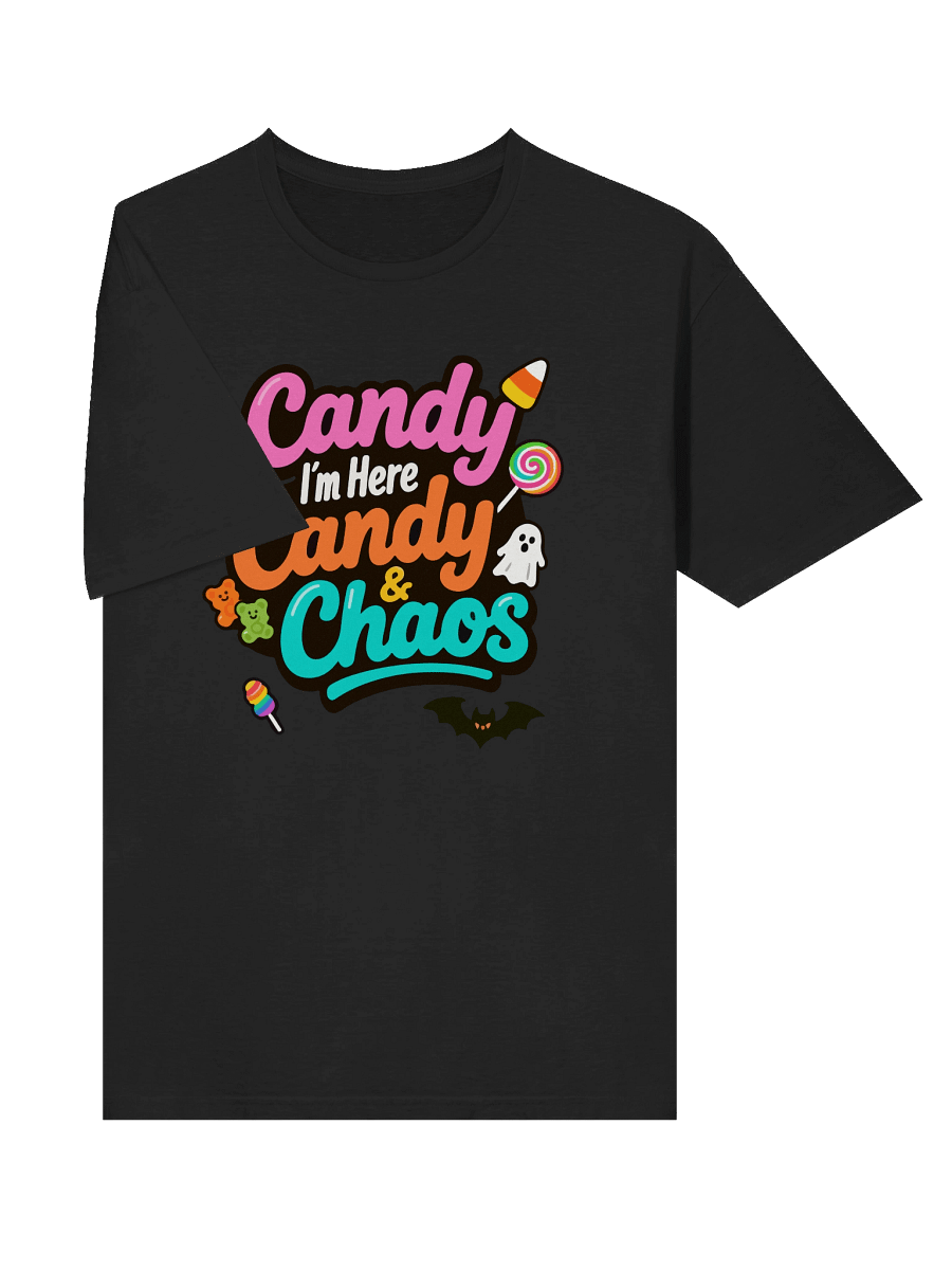 I’m Here for the Candy & Chaos" Halloween T-Shirt – Fun & Spooky 2025 product image (9)