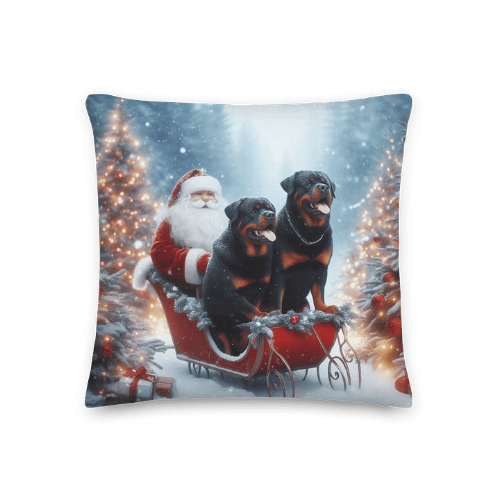 Rottweilers Christmas Eve Pillow product image (1)