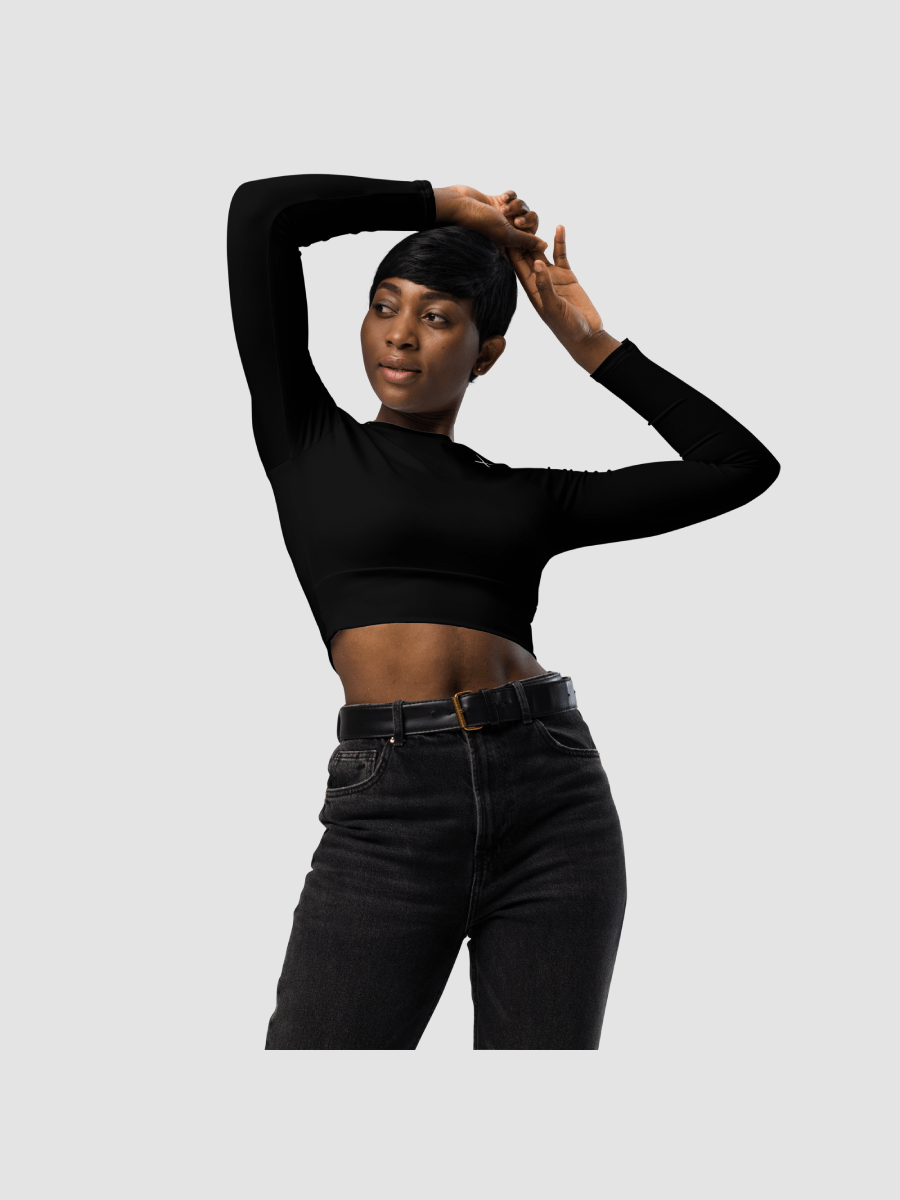 [Tobii] All-Over Print Recycled Long Sleeve Crop Top product image (6)