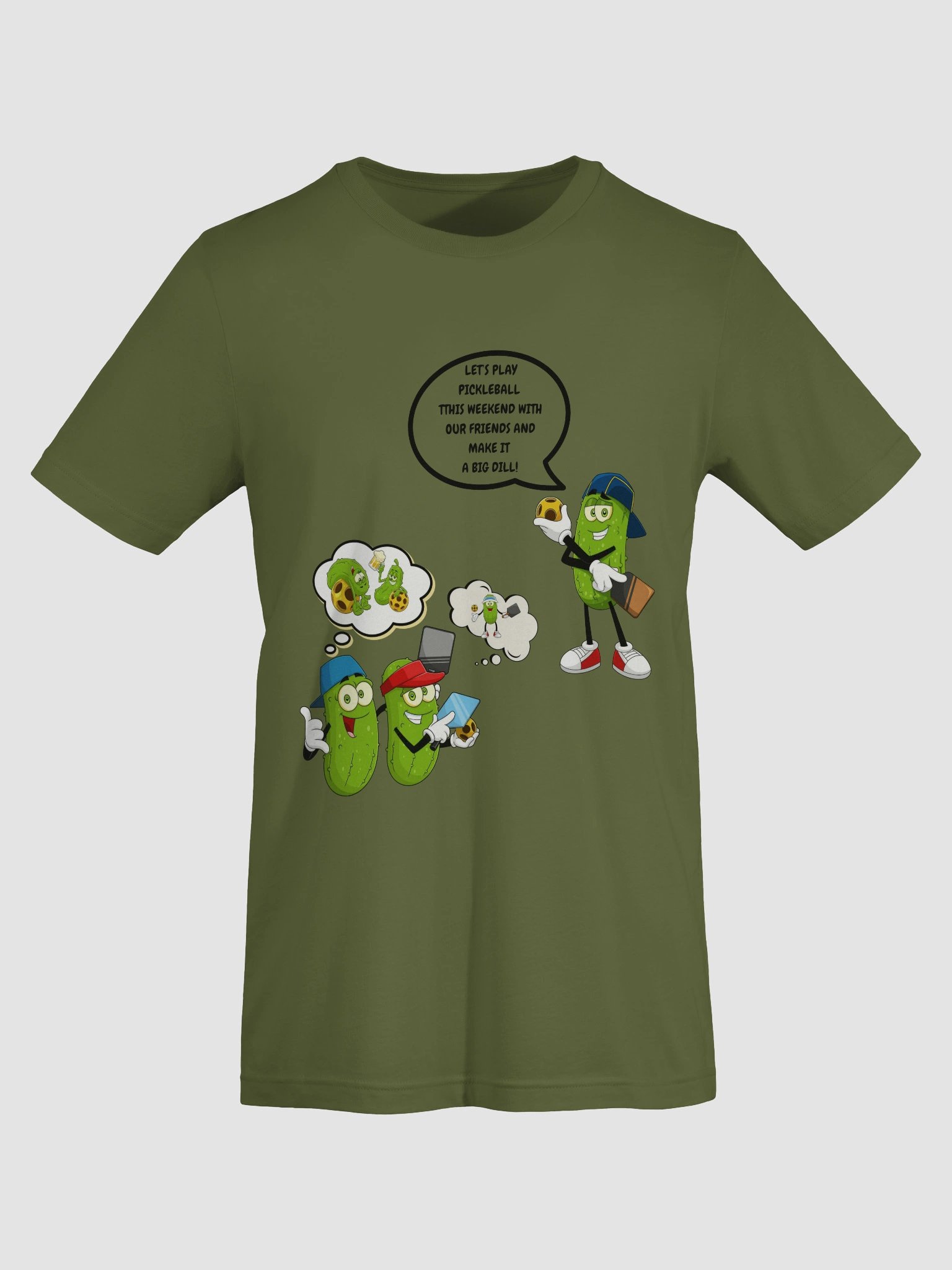 Pickleball Make It A Big Dill Bella Supersoft Unisex T-Shirt product image (7)