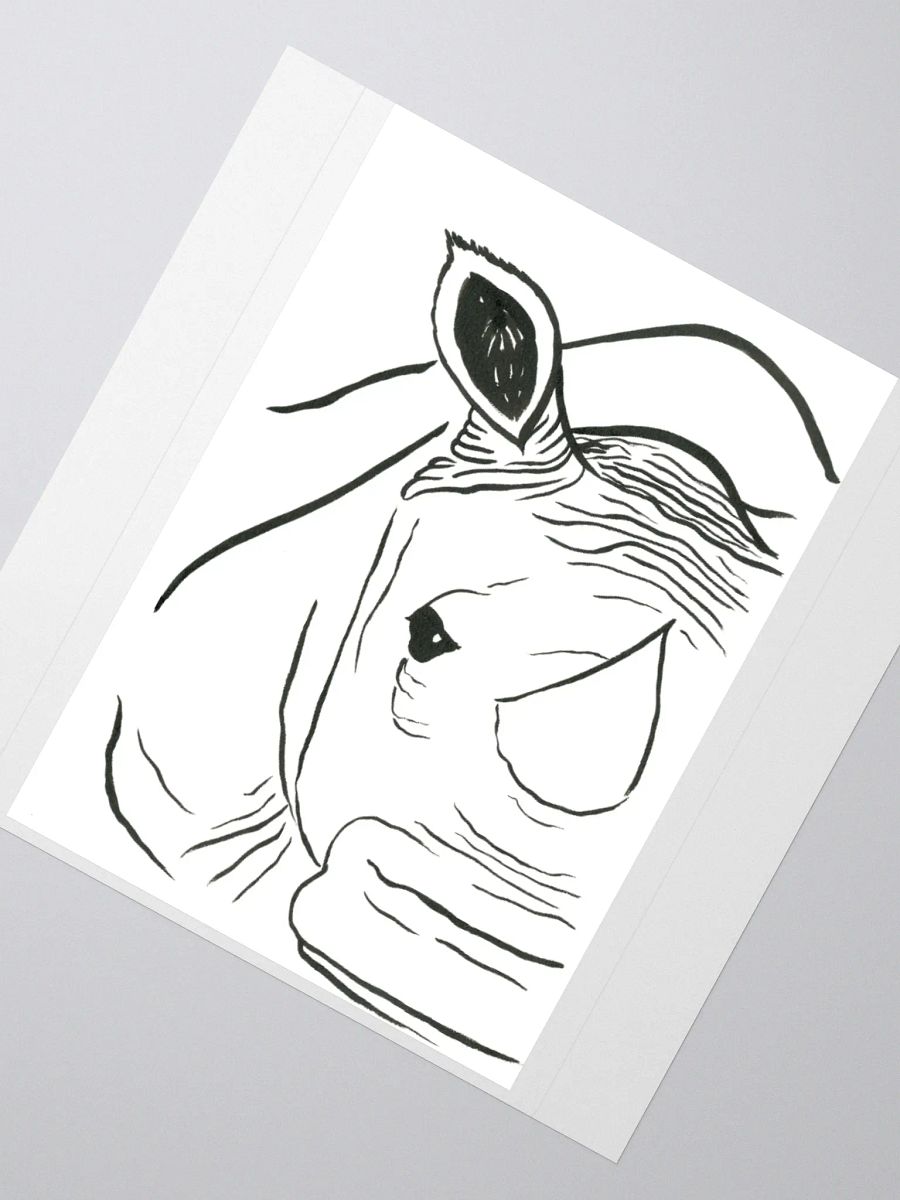 Face Of A Rhino Sticker product image (5)