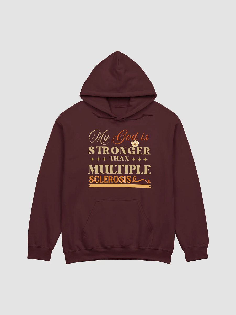 My God is Stronger Than Multiple Sclerosis Disease Gildan Hoodie product image (16)