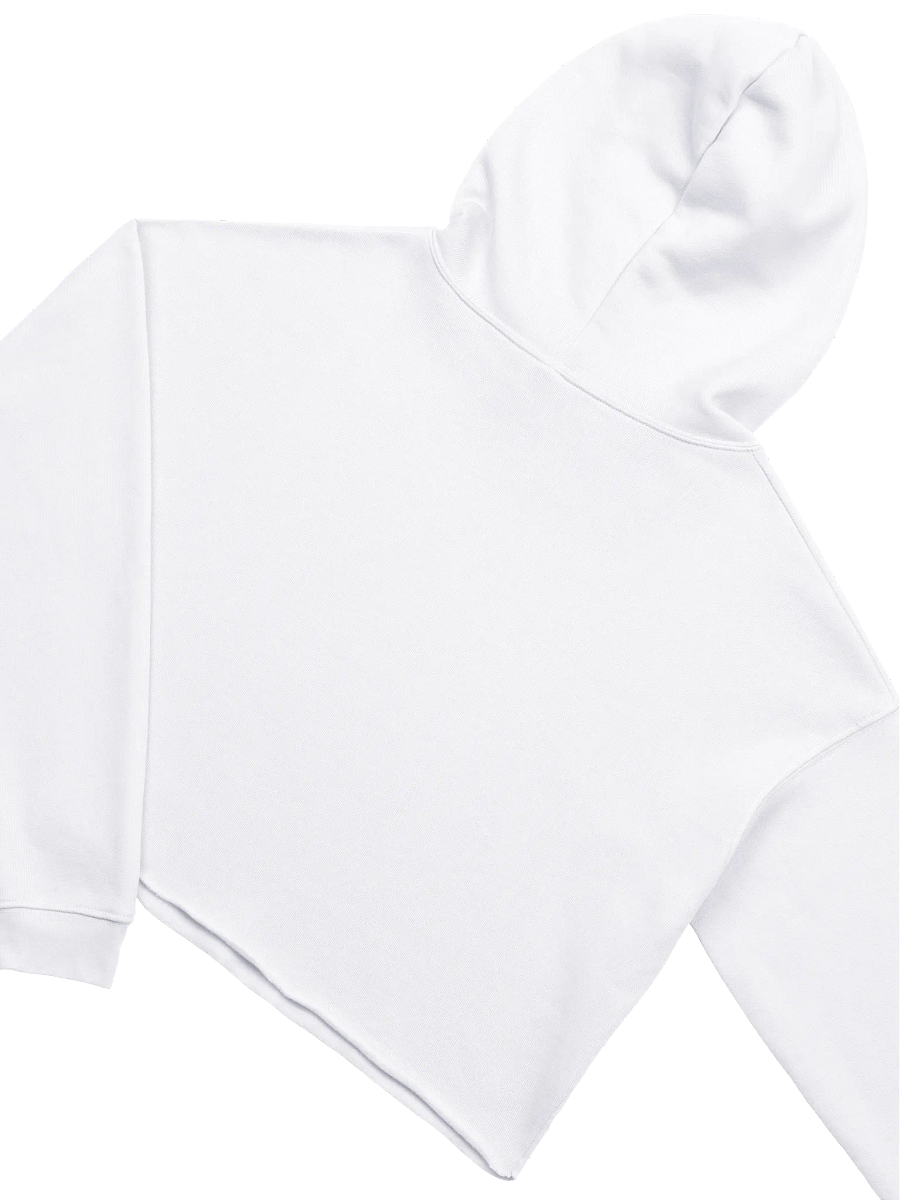 Floral Anatomy Heart Crop Hoodie – Wildflower Watercolor product image (16)
