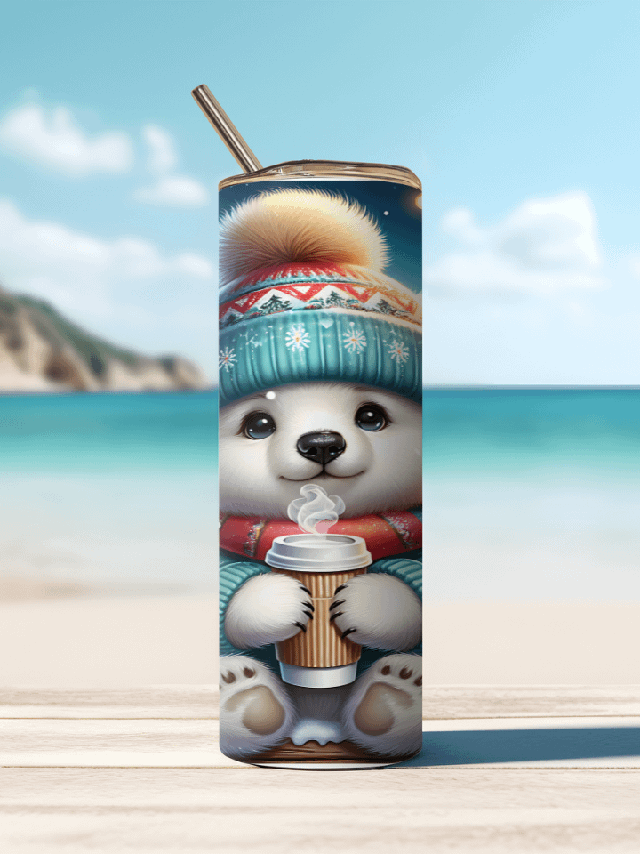 Cozy Winter Wonderland Baby Polar Bear Tumbler product image (3)